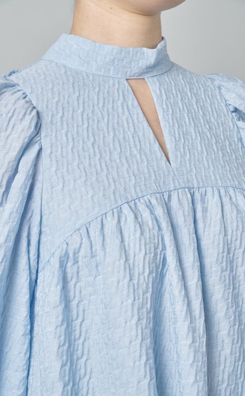 ジャガードティアードボウタイワンピース