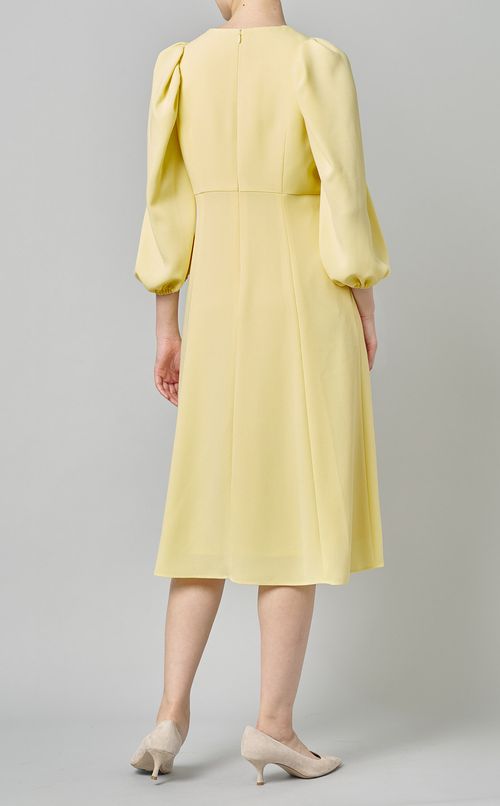 パール付バルーンスリーブワンピース