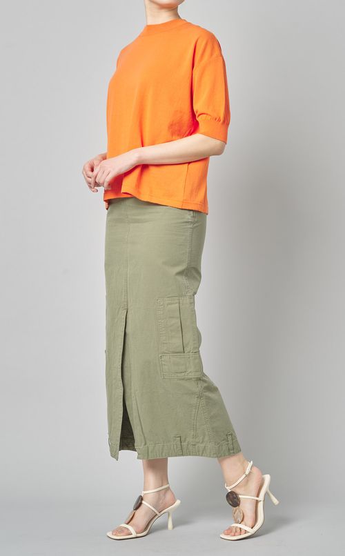 アーミーロングタイトスカート