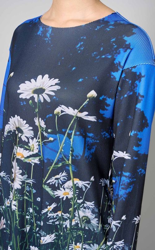 プリントリブワンピース