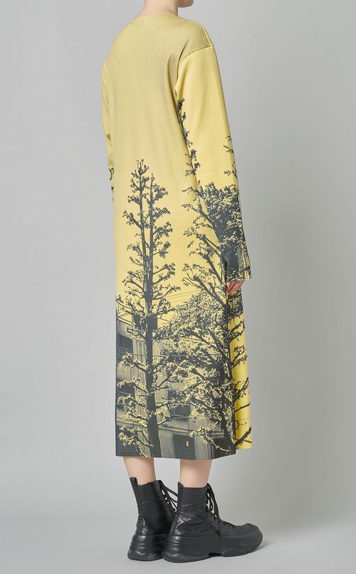 プリントリブワンピース