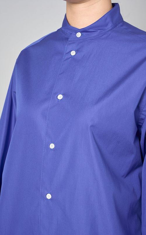 コットンブロードバンドカラーシャツ