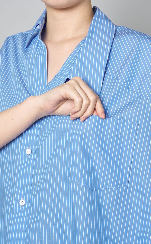 コットン3wayシェイプシャツ