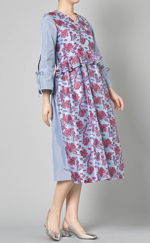 フラワージャガードワンピース