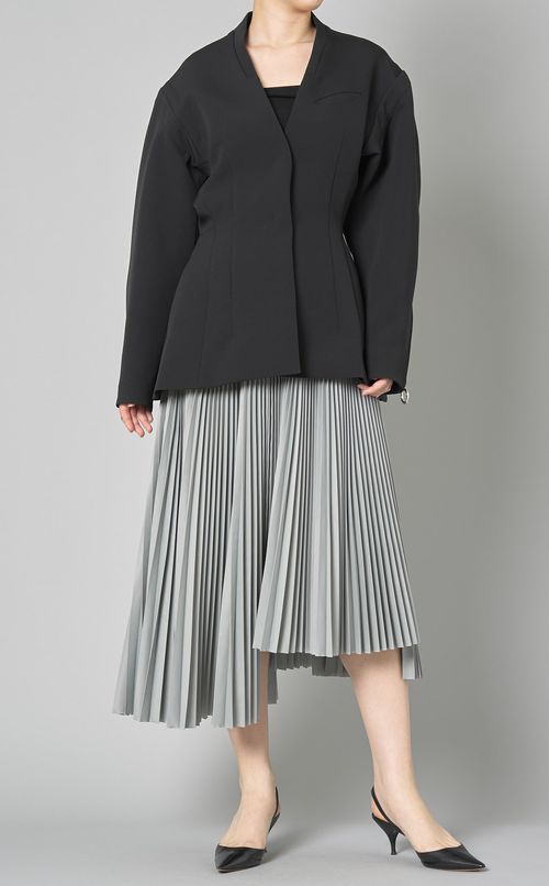 アシンメトリープリーツスカート