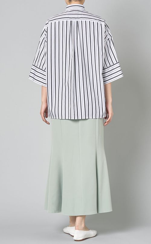 ワイドスリーブダブルカフスシャツ