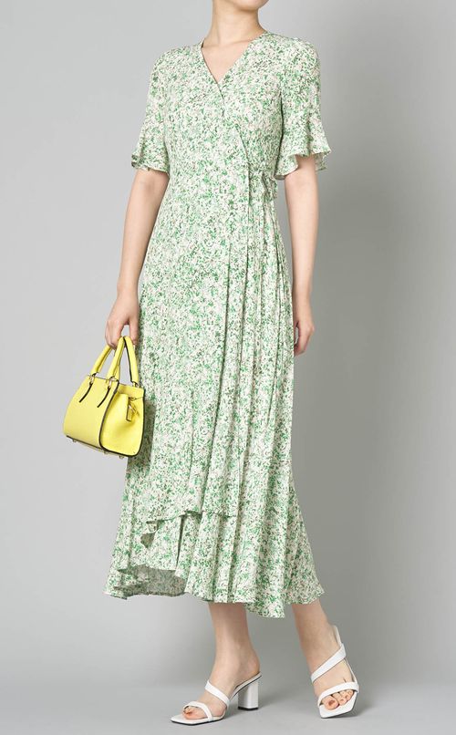 レザースクエアハンドバッグ