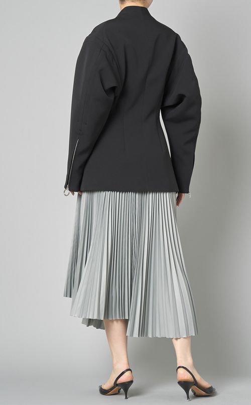 ノーカラーユニフォームジャケット