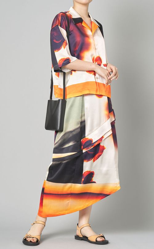 プリントアシンメトリースカート