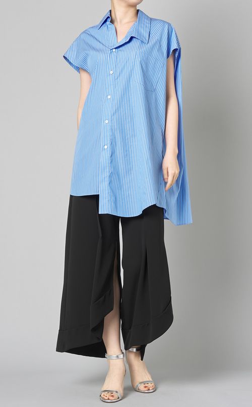 コットン3wayシェイプシャツ