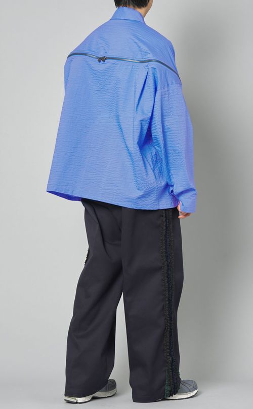 リンクルジップシャツ