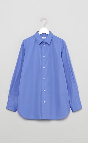 コットンブロードレギュラーカラーシャツ