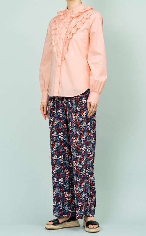 フロントフリルブラウス