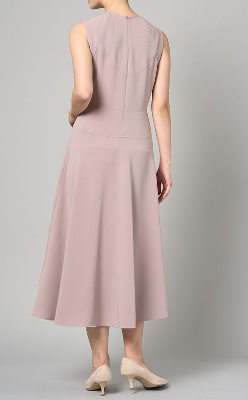 ロウクレープノースリーブワンピース