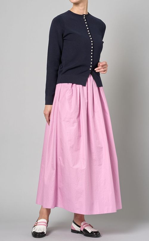 タフタランダムタックギャザースカート