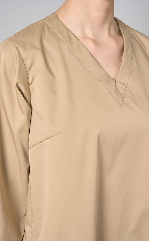 ベルスリーブVネックワンピース