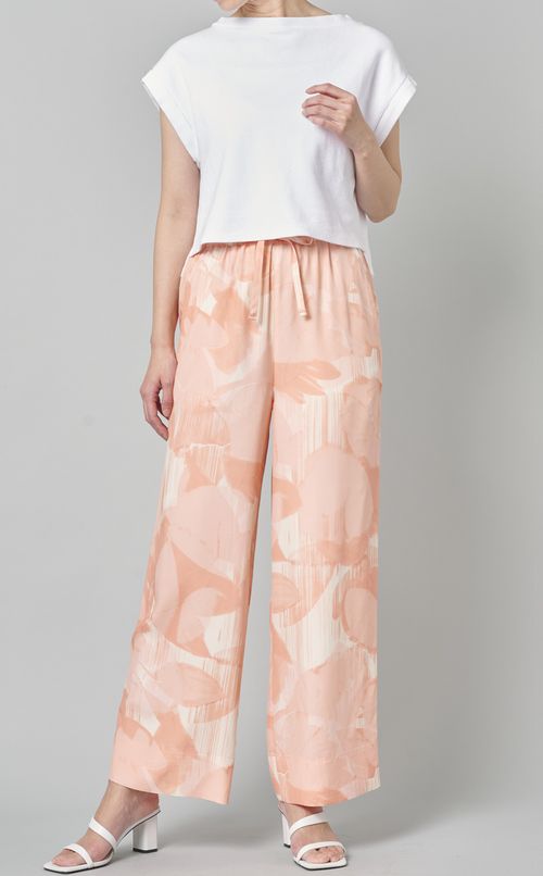 フラワープリントパジャマパンツ