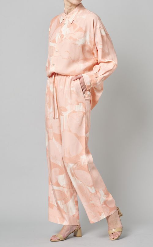 フラワープリントパジャマパンツ