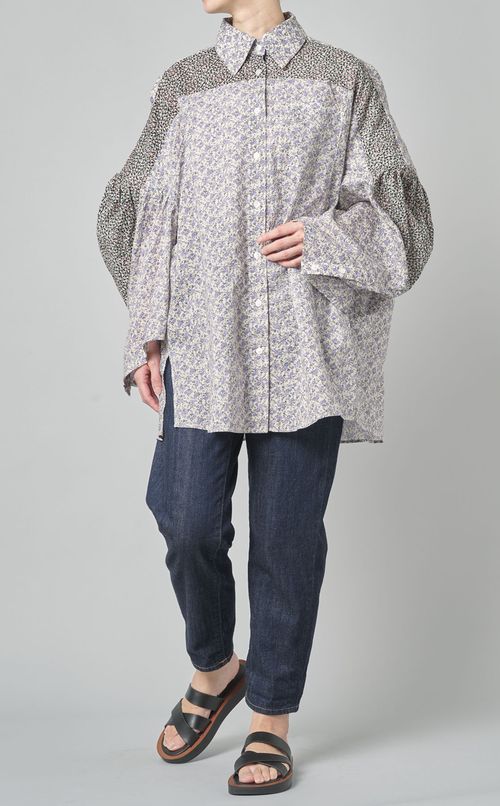 ミックスプリントビッグシャツ