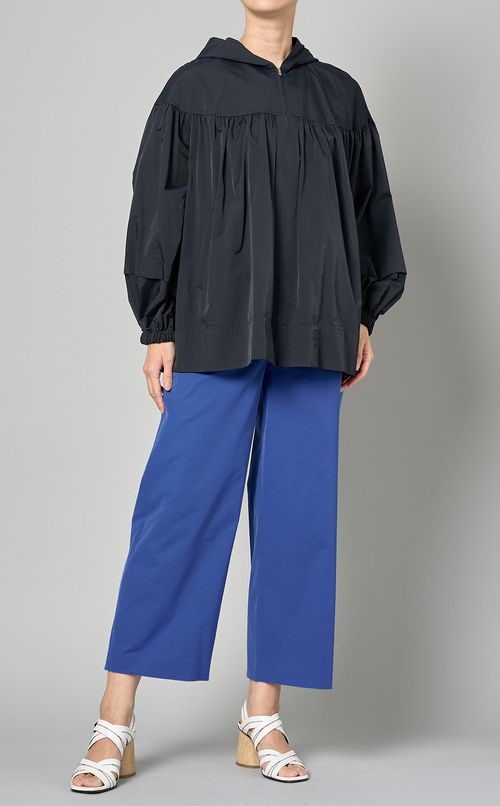 ライトタフタヨークギャザーショートコート