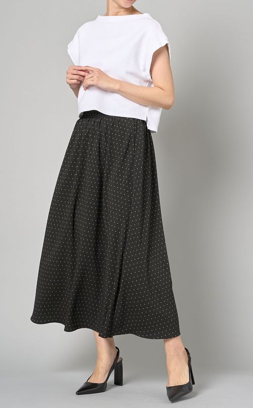 ドットプリントスカート