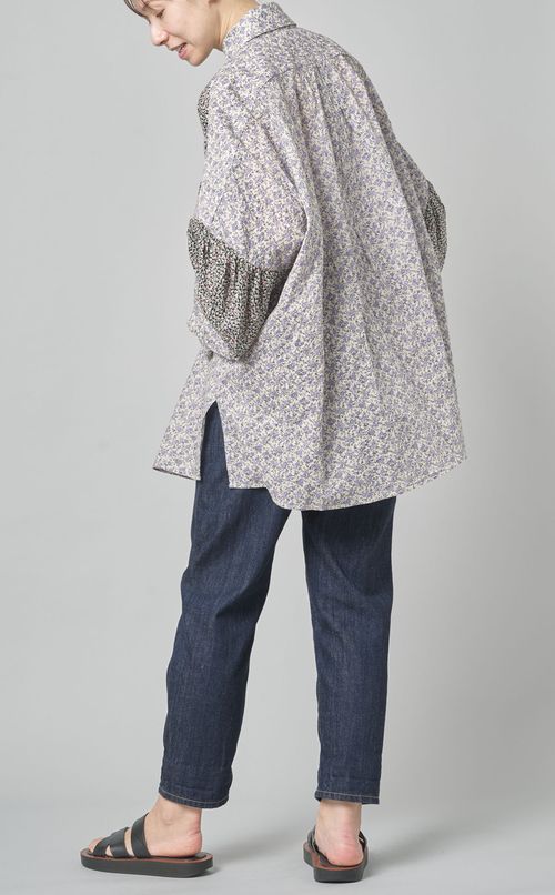 ミックスプリントビッグシャツ