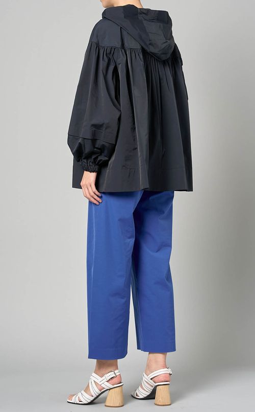 ライトタフタヨークギャザーショートコート