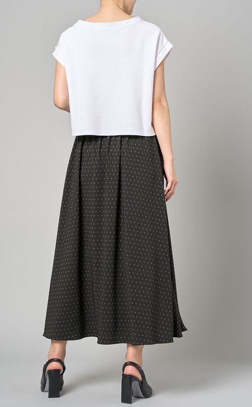 ドットプリントスカート