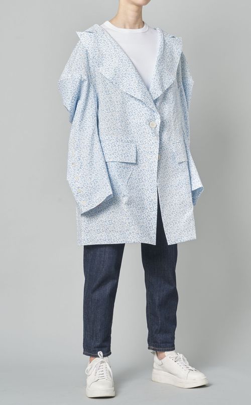 フラワープリントビッグジャケット