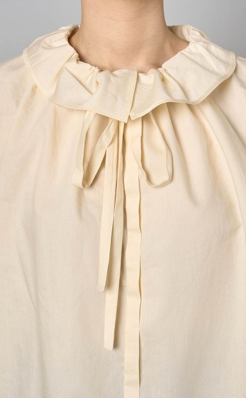 ギャザーカラーブラウス