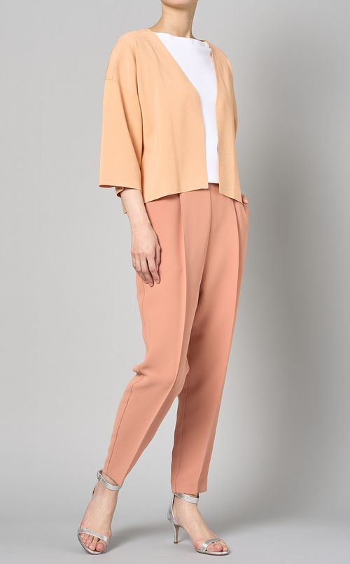 グロッシーニットジャケット