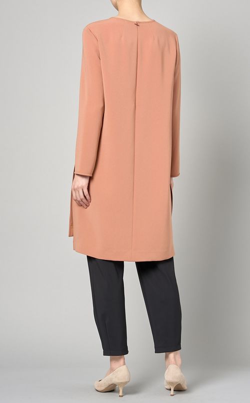 サイドスリットパイピングチュニック