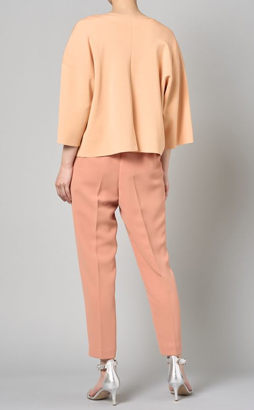 グロッシーニットジャケット