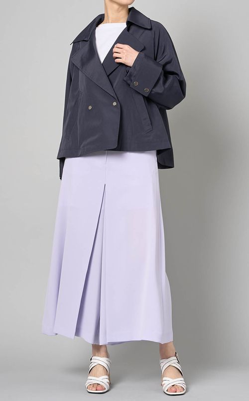 ダブルクロスボックスプリーツパンツ