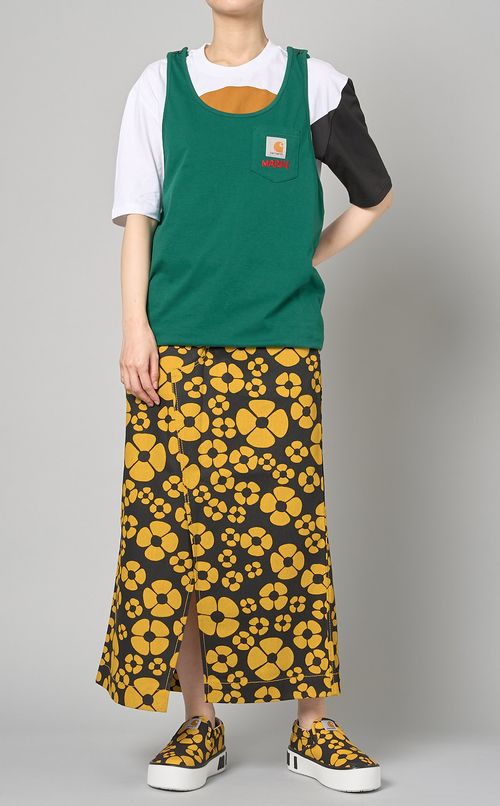 ビブスデザインジャージトップス