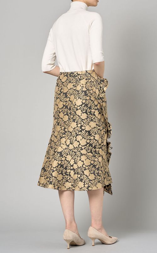 フラワープリントマーメイドスカート