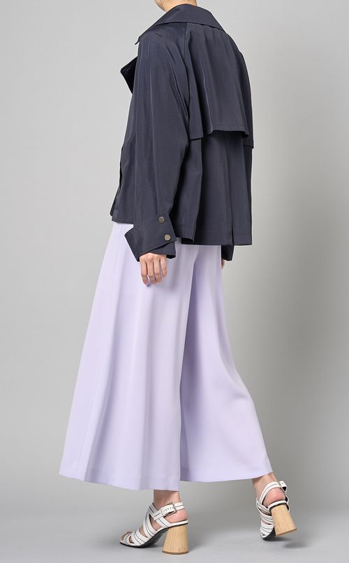 フレアショートトレンチコート