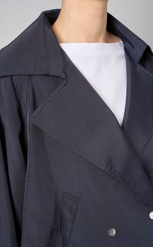 フレアショートトレンチコート