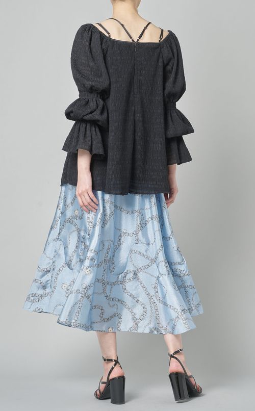 2wayシャーリングブラウス