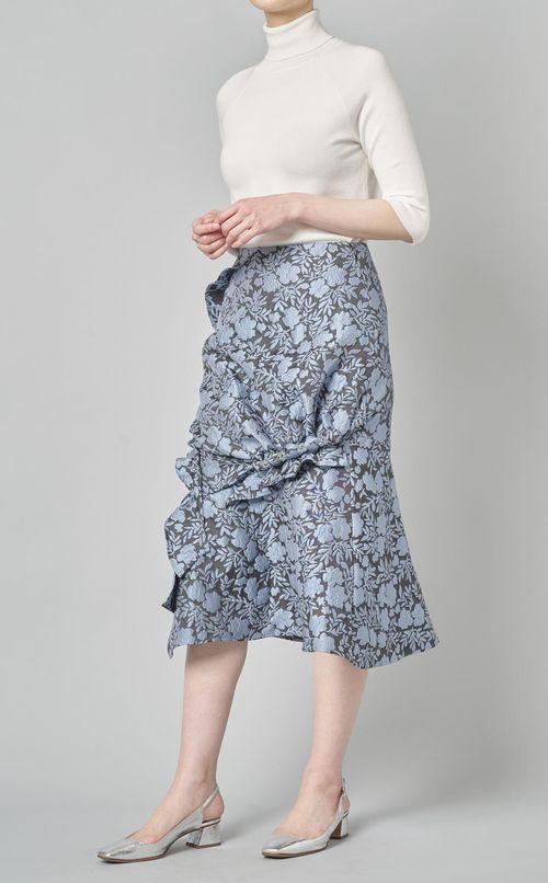 フラワープリントマーメイドスカート