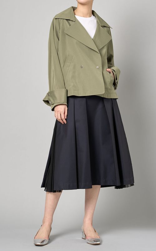 フレアショートトレンチコート