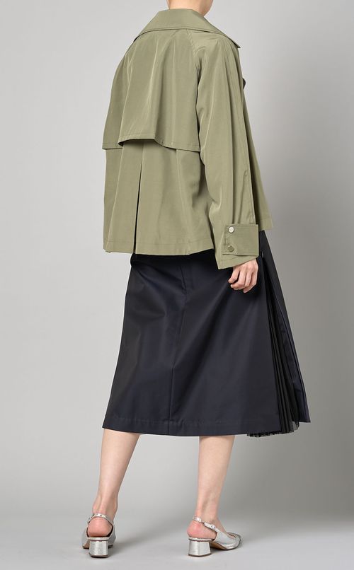 フレアショートトレンチコート