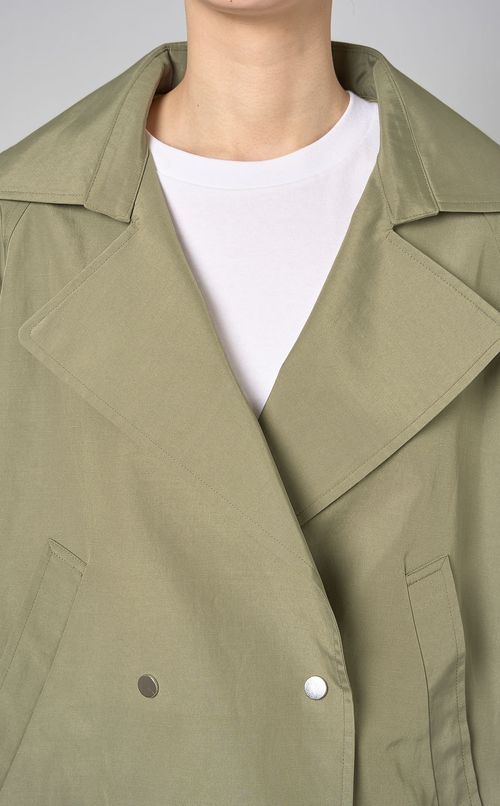 フレアショートトレンチコート