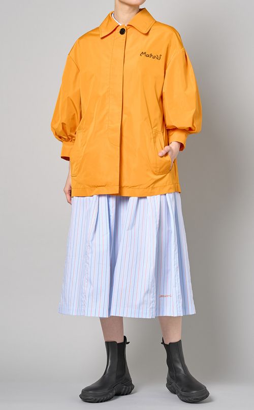 ナイロンタフタパフスリーブジャケット