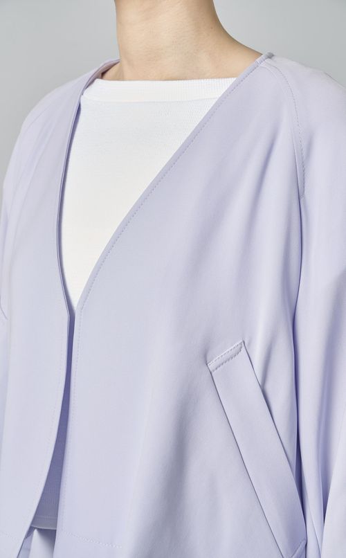 ダブルクロスノーカラージャケット