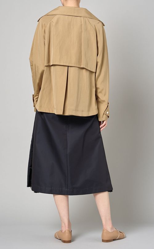 フレアショートトレンチコート