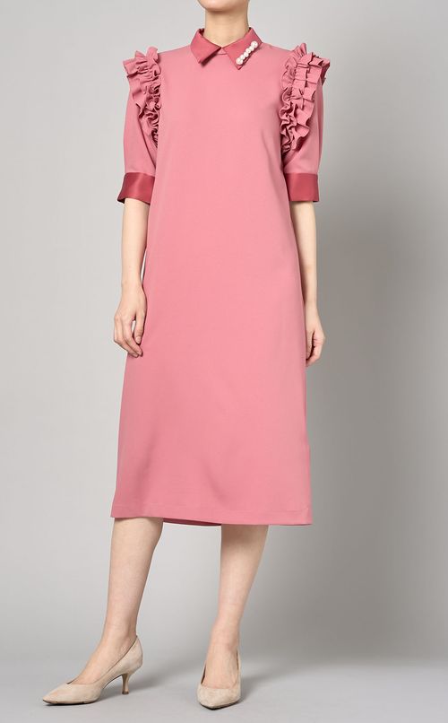 最終値下げです！hue day to evening ワンピース SCALLOP CUTSEW DRESS | hue DAY TO EVENING