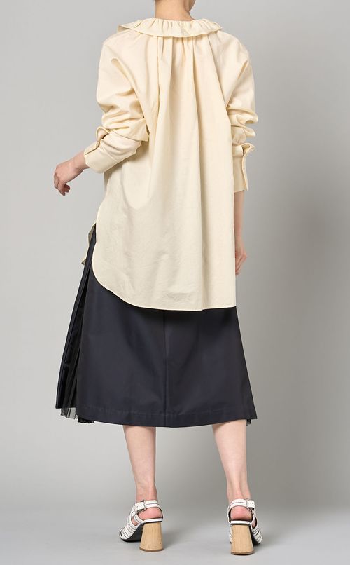 ギャザーカラーブラウス