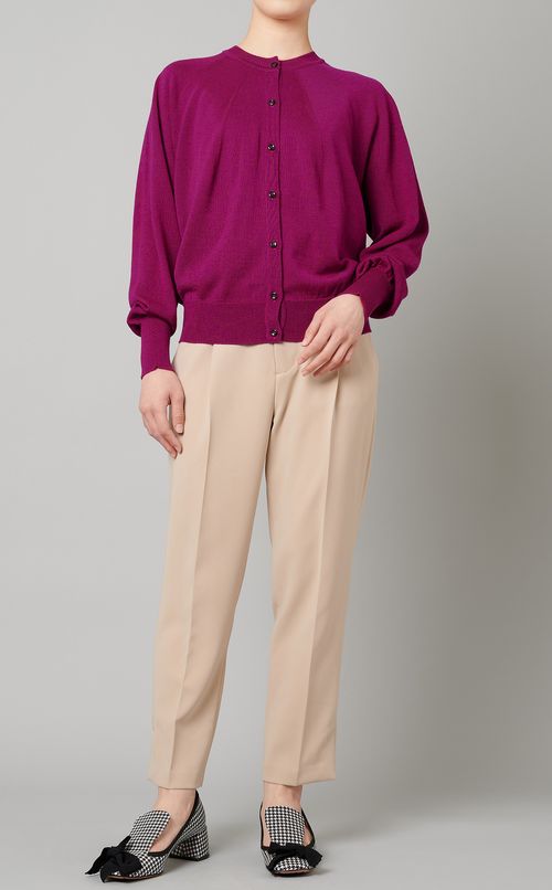 ウールガーメントカーディガン