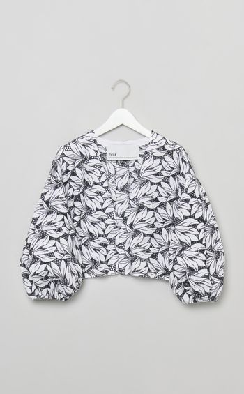 フラワー刺繍ボレロブラウス